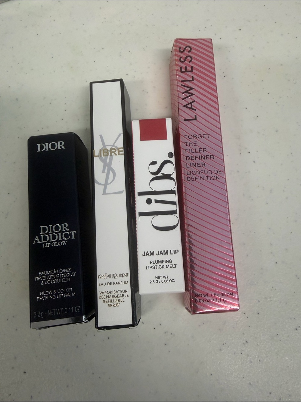 DIOR LIPPY, YSL LIBRE, DIBS LIPPY AND LAWLESS LIP LINER #13